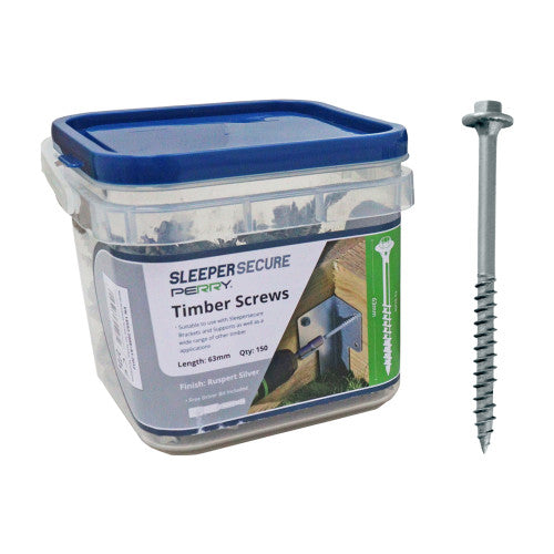 63mm No.4729 SleeperSecure Sleeper Screws - Hex Head