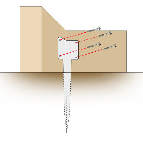 No.4713 SleeperSecure Single Sleeper Corner Support Spike