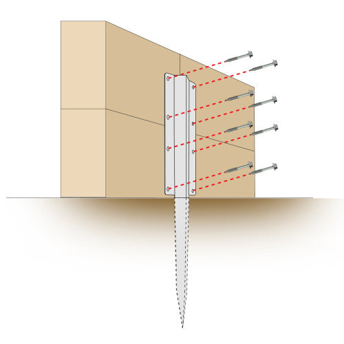 No.4716 Double Sleeper Straight Support Spike