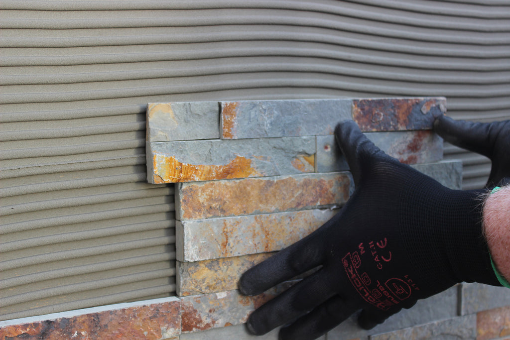 slipbond: Vertical Stone and Brick Slip Adhesive